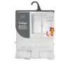 Vitrage poupette 2x60x160 blanc