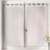 Vitrages passants 2x60x160 cm ri