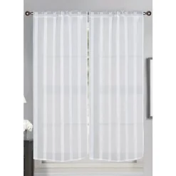 Vitrage x2 oxford 60x160cm