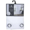 Voilage devo feuil blc 140x240