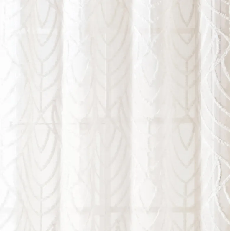 Voile type leaf ecru